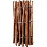 vidaXL Staketenzaun 90 x 500 cm Haselnuss imprägniert