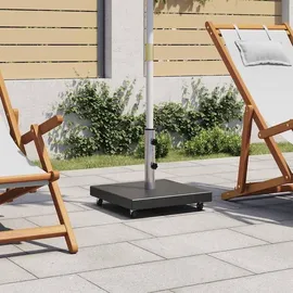 vidaXL Schirmständer Granit 30 kg Quadrat Schwarz