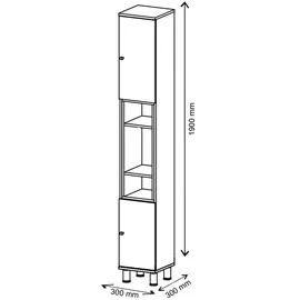 Vicco Badschrank Aquis