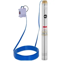 Hillvert Tauchpumpe 10.800 l/h 1100 W 50 m Kabel / 54 m Förderhöhe Edelstahl