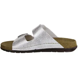 ROHDE Damen Pantolette gemusterter Zweiriemer mit Schnalle Rodigo-D 5872, Größe:38 EU,