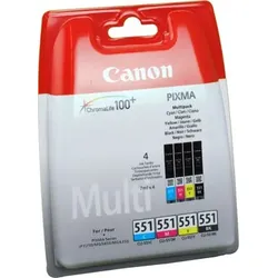 Original Canon Tinte Patrone CLI-551 (6509B008) Multipack schwarz/farbig