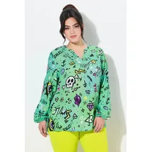 Angel Of Style by Happy Size Angel of Style Tunika Bluse bequeme Passform grün 50