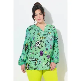 Angel Of Style by Happy Size Angel of Style Tunika Bluse bequeme Passform grün 50