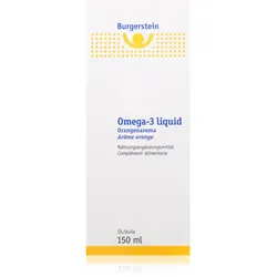 Burgerstein Omega-3 Liquid Lösung zur peroralen Einnahme für eine einwandfreie Funktion des Organismus 150 ml