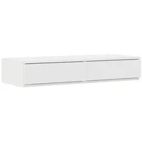 VidaXL Bett-Schubladen Weiß 100x36,5x16,5 cm aus Holzwerkstoff