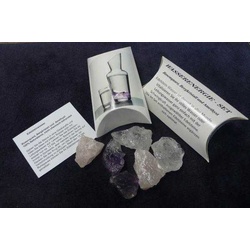 Egger, Wassersteine, Rosenquarz, Bergkristall und Amethyst, 120g