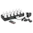 Duni LED-Set Lichter Mehrfarbig Wiederaufladbar 12 Stück 70 x 40 mm multicolour