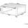 Beliani Timor II Beistelltisch 90 x 75 x 35 cm Dunkelbraun