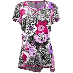 Crazy T-shirt Aloha doodles (X136) XS