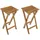 deluke Hocker CAIRO 2er Set Eukalyptus Natur 62x27x29cm Sitzhocker Beistelltisch Pflanzenständer