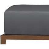 SCHIESSER Spannbettlaken Jersey 180 x 200 cm Dunkelgrau