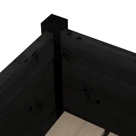 vidaXL Pflanzkübel 70 x 70 x 70 cm Schwarz