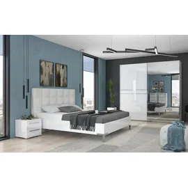 PLACES OF STYLE »Piano, mit Einlegeböden und Kleiderstangen, Türen soft-close-Funktion«, (in 3 Breiten, 224cm hoch), mit Spiegeltür, FSC-zertifizierter Holzwerkstoff