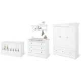 Pinolino Kinderzimmer-Set Emilia breit groß inkl. Wandregal, 4-tlg. | Gr.: onesize