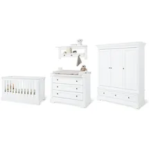 Pinolino Kinderzimmer-Set Emilia breit groß inkl. Wandregal, 4-tlg. | Gr.: onesize
