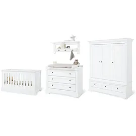 Pinolino Kinderzimmer-Set Emilia breit groß inkl. Wandregal, 4-tlg. | Gr.: onesize