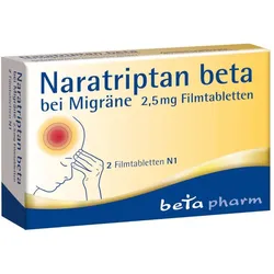 Naratriptan beta bei Migräne 2 St Filmtabletten