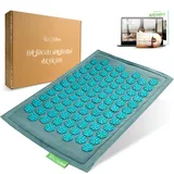 BACKLAxx ® Akupressurmatte für Füße – Nagelbrett Füße für Fussmassage, Rücken, Nacken und Schulter mit Befestigungsband – Fußreflexzonenmassage Matte – Massage Matte für Fußmassage
