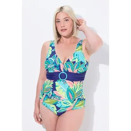 Ulla Popken Badeanzug Damen Blau 46