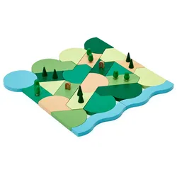 Areaware - Blockitecture, Spielzeug Holz-Architektur, Parkland