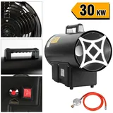 Clanmacy Heizlüfter 30KW Gasheizung für innenräume Gasheizgebläse Heizstrahler Gas, 30000 W, Gasheizstrahler Heizgebläse Bauheizer Heizleistung Niro