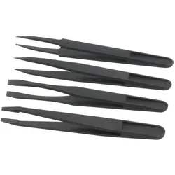 4-teiliges Kunststoff Pinzetten Set