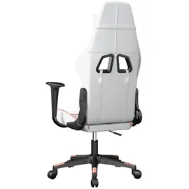 vidaXL Gaming-Stuhl Rosa Weiß