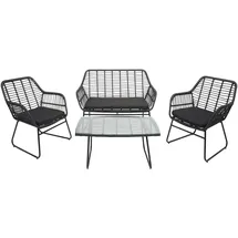 Mendler Sofa Set 4-tlg. anthrazit