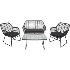 Mendler Sofa Set 4-tlg. anthrazit