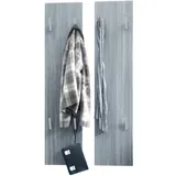 Vladon Garderobenpaneel, Anthrazit, Holzwerkstoff, 120x28x2 cm, Garderobe, Garderobenpaneele, Garderobenpaneele