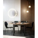 Newfurn Esstisch rund ausziehbar 100–140 cm – moderner Funktionstisch in Wildeiche, skandinavisches Design, stabil und flexibel für Esszimmer