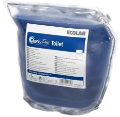 ECOLAB Oasis Pro Toilet WC-Reiniger, Toilettenreiniger entfernt problemlos Kalk und organische Ablagerungen, 1 Karton = 2 Beutel à 2 Liter