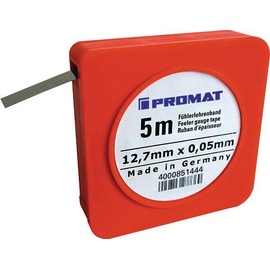 PROMAT Fühlerlehrenband S.1,00mm L.5m B.12,7mm PROMAT