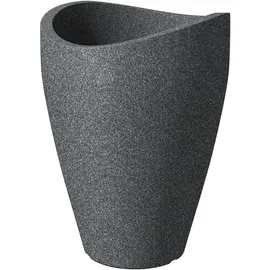 Scheurich Pflanzgefäß Wave High Ø 30 x 40 cm schwarz