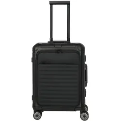 Travelite Koffer NEXT 4w Trolley S Vortasche, Schwarz
