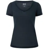 super.natural Sierra140 V Neck Kurzarm-t-shirt - Blueberry - S