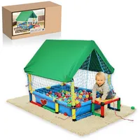 QUADRO Spielturm-Erweiterung Baby Ballcage, (Montessori-inspiriertes Erweiterungsset, Ergänzung zum Pool S), Modulare Erweiterung für Pool S, ab 6 Monaten, Made in Germany bunt