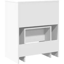 vidaXL Schminktisch, mit Hocker Weiß 60x40x113,5 cm