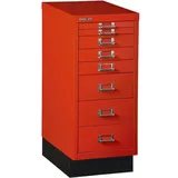 BISLEY MultiDrawer Schubladenschrank 27,9 x 67 x 38 cm rot