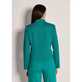Madeleine Stilvoller Businessblazer mit Stehkragen in petrol | Gr.: 38