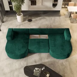 masseno Ecksofa VEZZO M Polyester 3-Sitzer Grün