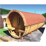 Holzfassauna Outdoor-Sauna Saunafass Naturfasssauna Gartensauna