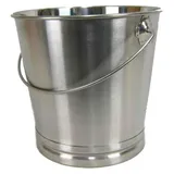 Airbrush-City Eimer Kücheneimer Futtereimer Milcheimer Sektkühler Eis-Eimer Edelstahl 20 Liter mit Skala