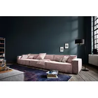 KAWOLA Sofa SAMU Riesensofa Stoff rosa