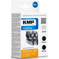 KMP B41D kompatibel zu Brother LC-123BK schwarz 2er Pack