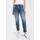 Herrlicher 7/8-Jeans "Shyra Cropped Denim Comfort", Damen, Gr. 29, N-Gr, blau (snake blau), Denim/Jeans, Obermaterial: 98% Baumwolle, 2% Elasthan, 7/8-Länge, Jeans, mit halb verdeckter Knopfleiste