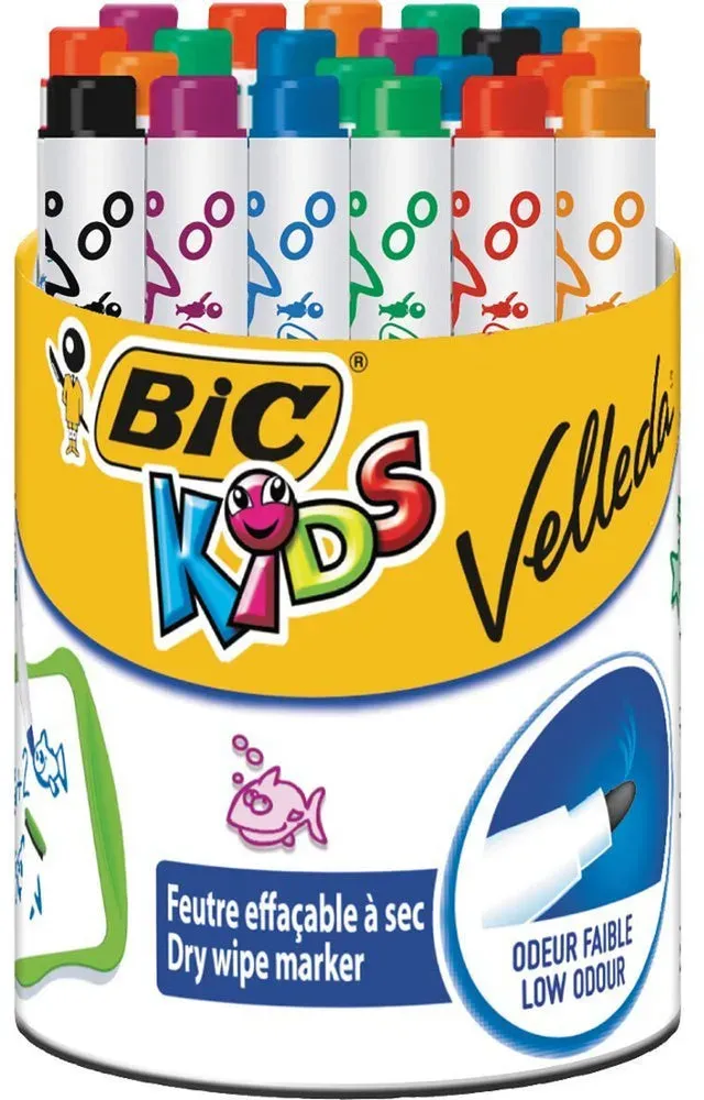 Marker-Set Bic Kids Mini Velleda – Farbenfroher Spaß für kleine Künstler