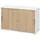 bümö Aktenschrank 120x74,8x40 Weiß/Eiche