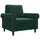 vidaXL Sessel Dunkelgrün Samt 60 x 60 x 60 cm Schwarz